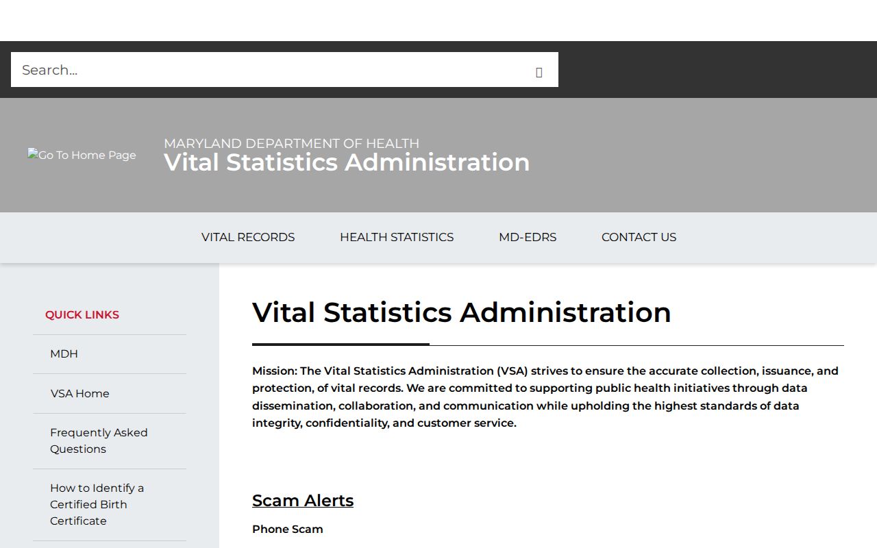 Silver Spring public records vital certificate hub